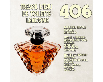 Parfum de Nathalie, Numéro 406.  (Tresor L'Eau de Toilette / Lancome)